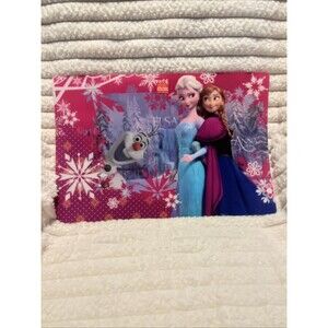 Frozen Anna & Elsa & Olaf Plastic Kids Children’s Placemat